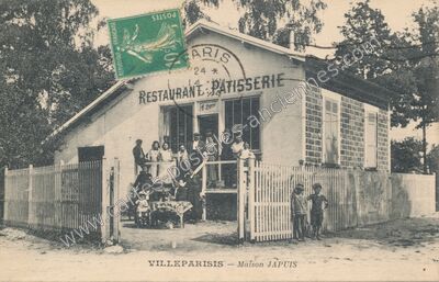 Carte postale ancienne Restaurant-Pâtisserie — Villeparisis (Seine-et-Marne)