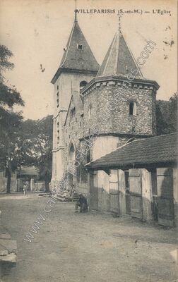 Carte postale ancienne L'Eglise — Villeparisis (Seine-et-Marne)