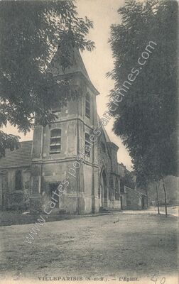 Carte postale ancienne L'Eglise — Villeparisis (Seine-et-Marne)