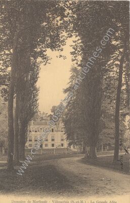 Carte postale ancienne Domaine de Morfondé - La Grande Allée — Villeparisis (Seine-et-Marne)