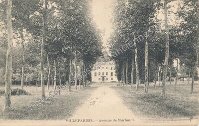 Carte postale ancienne Avenue de Morfondé — Villeparisis (Seine-et-Marne)
