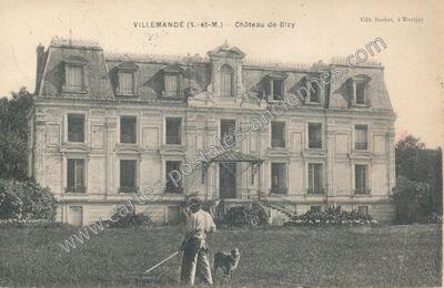 Carte postale ancienne Château de Bizy — Villevaudé (Seine-et-Marne)