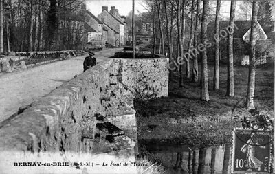 Carte postale ancienne Bernay en Brie — Bernay-Vilbert (Seine-et-Marne)