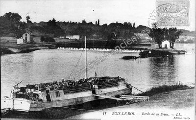 Carte postale ancienne Bords de la Seine — Bois-le-Roi (Seine-et-Marne)