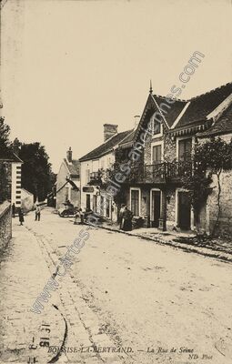 Carte postale ancienne La Rue de Seine — Boissise-la-Bertrand (Seine-et-Marne)