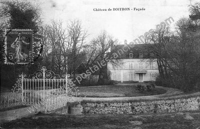 Carte postale ancienne Château de BOITRON — Boitron (Seine-et-Marne)