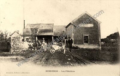 Carte postale ancienne Les Plâtrières — Bussières (Seine-et-Marne)