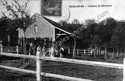 Carte postale ancienne Château de Séricourt — Bussières (Seine-et-Marne)