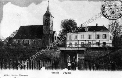 Carte postale ancienne Cannes — Cannes-Écluse (Seine-et-Marne)