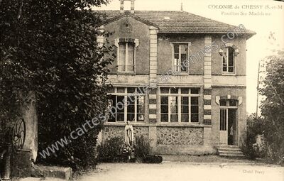 Carte postale ancienne Colonie de Chessy, Pavillon Ste-Madeleine — Chessy (Seine-et-Marne)