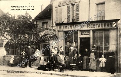 Carte postale ancienne Maison Lafontaine — Courtry (Seine-et-Marne)