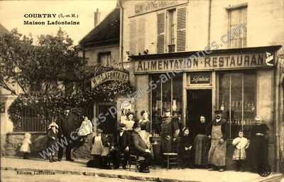 Carte postale ancienne Maison Lafontaine — Courtry (Seine-et-Marne)