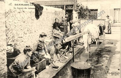 Carte postale ancienne Le Lavoir du ruisseau — Dammarie-les-Lys (Seine-et-Marne)