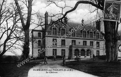 Carte postale ancienne Le Château — Dammartin-sur-Tigeaux (Seine-et-Marne)