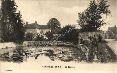 Carte postale ancienne La Source — Esmans (Seine-et-Marne)