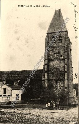 Carte postale ancienne Eglise — Étrépilly (Seine-et-Marne)
