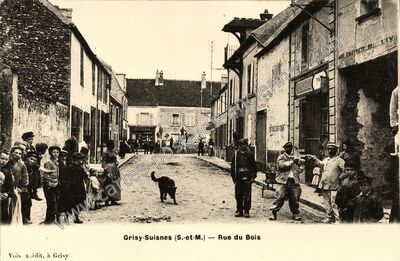 Carte postale ancienne Rue du Bois — Grisy-Suisnes (Seine-et-Marne)