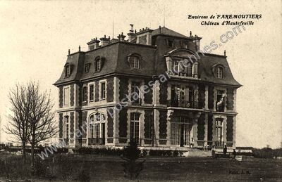 Carte postale ancienne Chateau d'Hautefeuille — Hautefeuille (Seine-et-Marne)