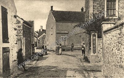 Carte postale ancienne Grande-Rue — Livry-sur-Seine (Seine-et-Marne)