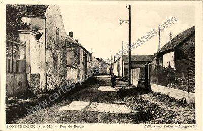 Carte postale ancienne Rue du Bordet — Longperrier (Seine-et-Marne)