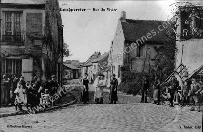 Carte postale ancienne Rue du Vivier — Longperrier (Seine-et-Marne)