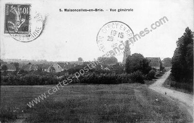 Carte postale ancienne Vue générale — Maisoncelles-en-Brie (Seine-et-Marne)
