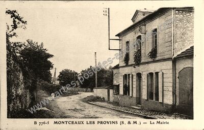 Carte postale ancienne La Mairie — Montceaux-lès-Provins (Seine-et-Marne)