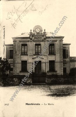 Carte postale ancienne La Mairie — Montévrain (Seine-et-Marne)