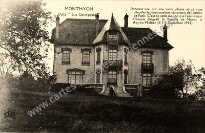 Carte postale ancienne Villa " La Grimpette — Monthyon (Seine-et-Marne)
