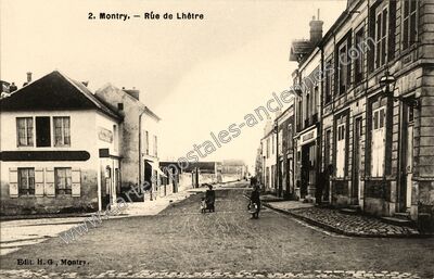 Carte postale ancienne Rue de Lhêtre — Montry (Seine-et-Marne)