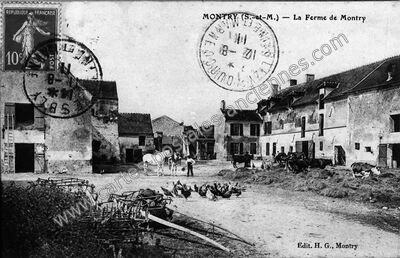 Carte postale ancienne La Ferme de Montry — Montry (Seine-et-Marne)