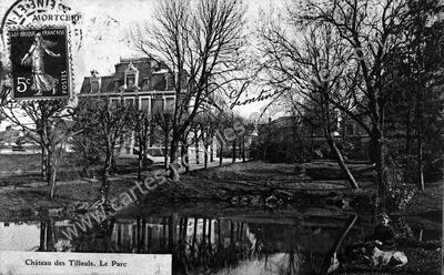 Carte postale ancienne Château des Tilleuls. Le Parc — Mortcerf (Seine-et-Marne)