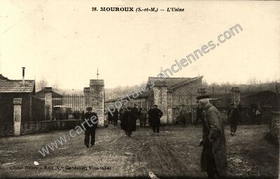 Carte postale ancienne L'Usine — Mouroux (Seine-et-Marne)