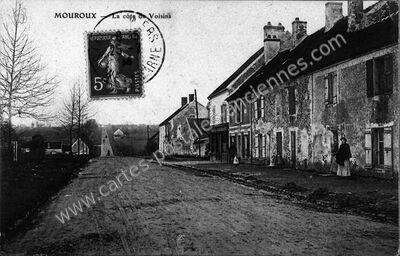 Carte postale ancienne La côte de Voisins — Mouroux (Seine-et-Marne)