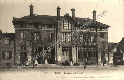 Carte postale ancienne Restaurant Denni — Noisiel (Seine-et-Marne)