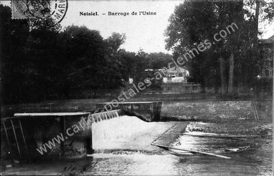Carte postale ancienne Barrage de l'Usine — Noisiel (Seine-et-Marne)