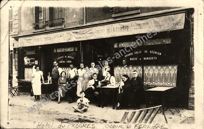 Carte postale ancienne Hôtel de la Comète — Ozoir-la-Ferrière (Seine-et-Marne)