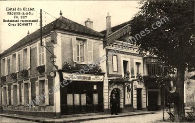 Carte postale ancienne Hôtel du Chalet — Provins (Seine-et-Marne)