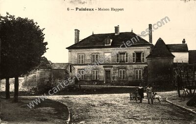 Carte postale ancienne Maison Happert — Puisieux (Seine-et-Marne)