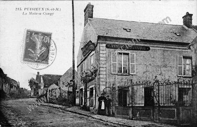 Carte postale ancienne La Maison Congy — Puisieux (Seine-et-Marne)