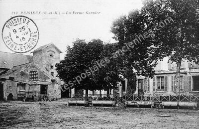 Carte postale ancienne La Ferme Garnier — Puisieux (Seine-et-Marne)