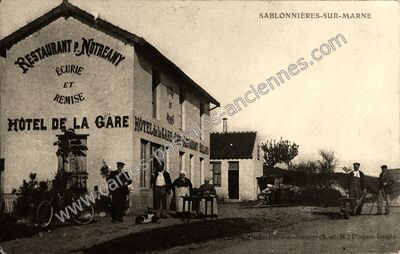 Carte postale ancienne Sablonnieres sur Marne — Sablonnières (Seine-et-Marne)