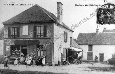 Carte postale ancienne St Germain Laxis — Saint-Germain-Laxis (Seine-et-Marne)