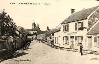 Carte postale ancienne L'Eglise — Saint-Germain-sur-École (Seine-et-Marne)