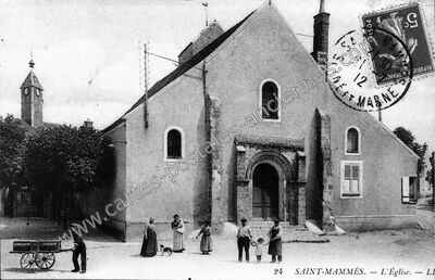 Carte postale ancienne L'Église — Saint-Mammès (Seine-et-Marne)