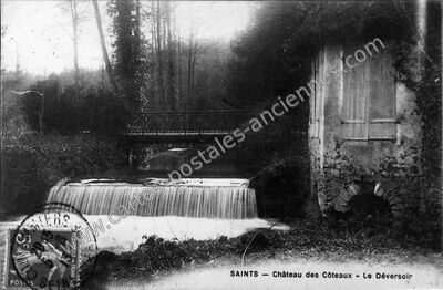 Carte postale ancienne Château des Côteaux - Le Déversoir — Saints (Seine-et-Marne)
