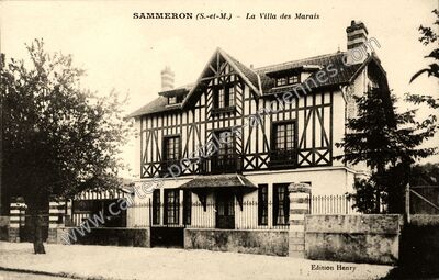 Carte postale ancienne La Villa des Marais — Sammeron (Seine-et-Marne)