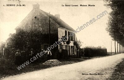 Carte postale ancienne Le Soleil Levant. Maison Martin — Serris (Seine-et-Marne)