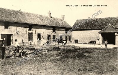 Carte postale ancienne Ferme des Grands Pleux — Sourdun (Seine-et-Marne)