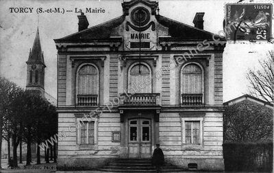 Carte postale ancienne La Mairie — Torcy (Seine-et-Marne)